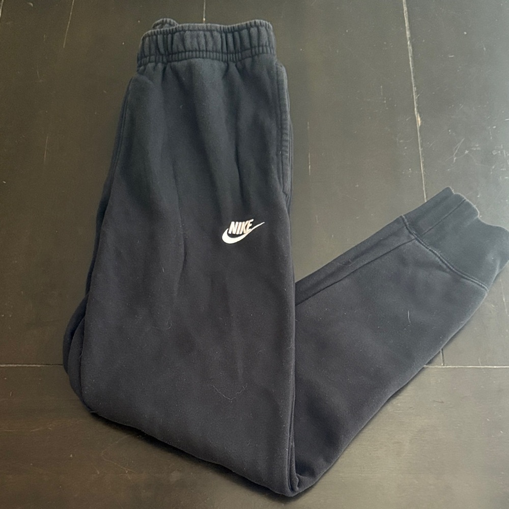 Nike Black Joggers with White Logo